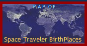 Map of all Space Travelers from Earth